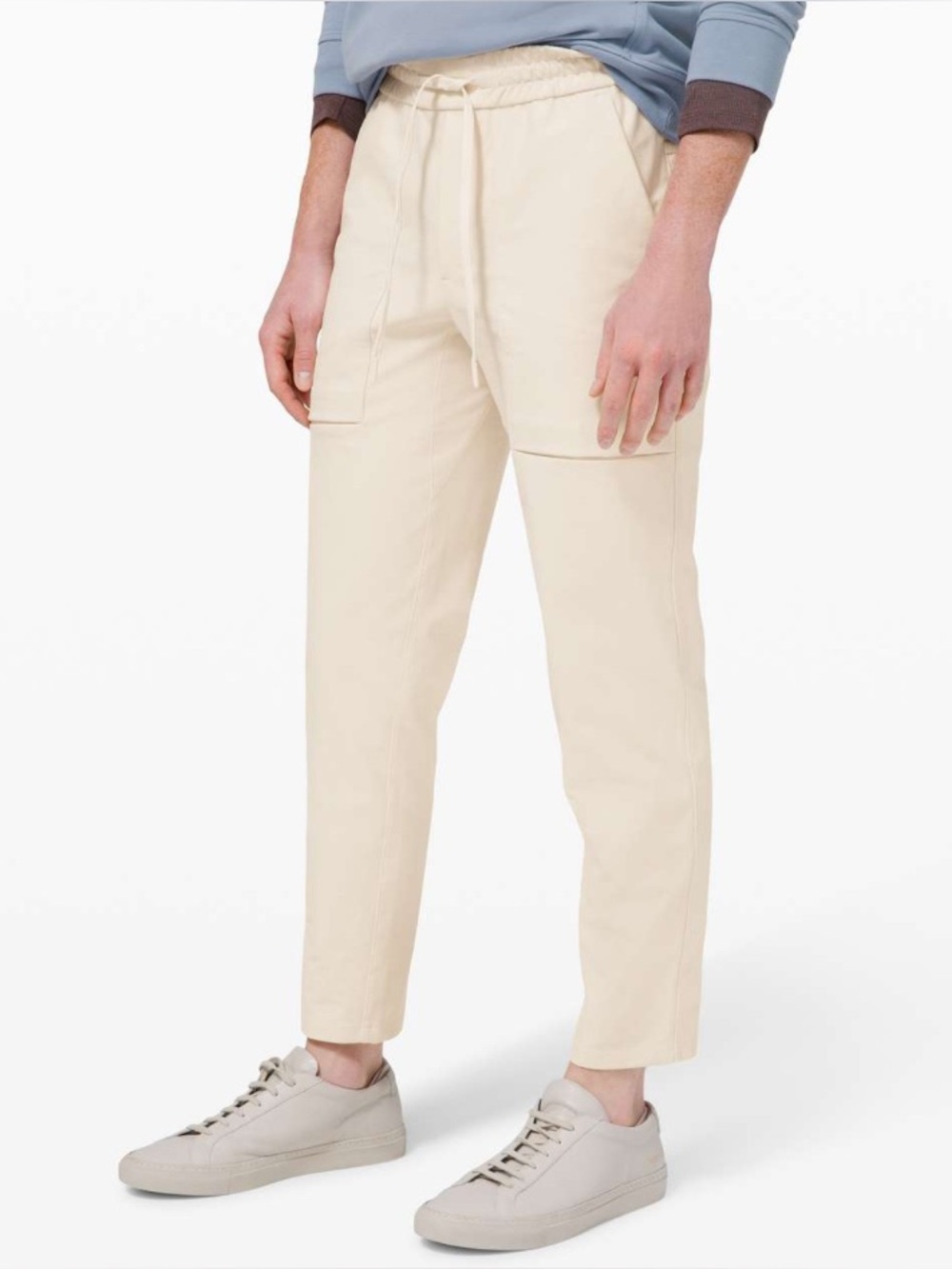 Lululemon‎ || Bowline Pant 30" Utilitech Pull On Stretch White Opal Ivory Medium